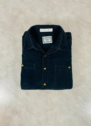 Chemise workwear vintage velours côtelé noir – XXL homme, surchemise Code 281, marque: Vintage Dressing, état: Très bon état, taille: XXL, 22,00 €, 23,80 € Protection acheteurs (Pro) incluse