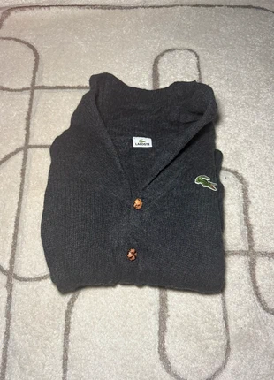 Cardigan Lacoste | Gris | Taille L Hommes, merk: Lacoste, staat: Heel goed, maat: L, € 51,99, € 55,29 inclusief Kopersbescherming