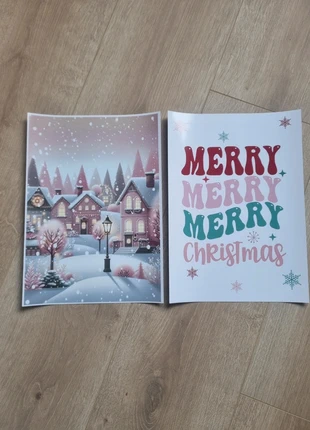 2x Kerstposters – A4 formaat, marque: geen, état: Très bon état, 5,00 €, 5,95 € Protection acheteurs incluse
