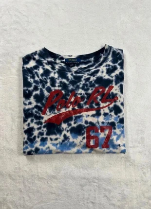 T-shirt manches courtes col rond imprimé Polo RL 67 Ralph Lauren - Taille XS Homme - Bleu & Blanc, brand: Ralph Lauren, condition: Good, size: XS, €5.00, €5.95 includes Buyer Protection