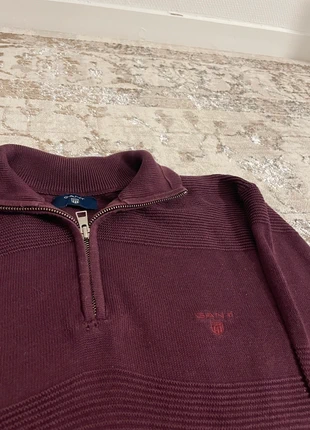 Sweat Gant Pull Half Zip Camionneur Bordeaux Logo Old Money Elegant Gentleman Casualwear Size L / XL, marca: GANT, estado: Muito bom, tamanho: L, €40.00, €42.70 inclui Proteção do Comprador