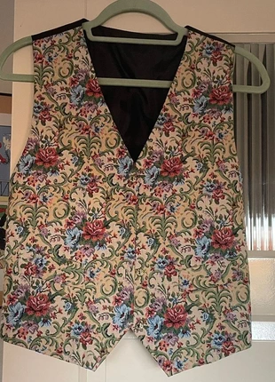 Vintage gilet met bloemenmotief maat L, merk: Episode, staat: Heel goed, maat: L / 40 / 12, € 12,50, € 13,83 inclusief Kopersbescherming