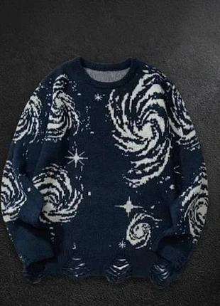 Pull galaxie bleu marine homme - Taille M, brand: y2k, condizioni: Ottime, taglia: M, €53.00, €56.35 include la Protezione acquisti