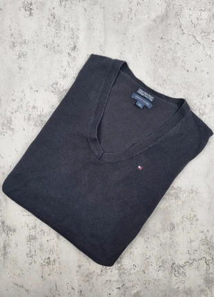 Pull fin col V Tommy Hilfiger noir – Taille S Femmes (mesures en photos), marke: Tommy Hilfiger, zustand: Sehr gut, größe: S / 36 / 8, 15,00 €, 16,45 € beinhaltet Vinted-Käuferschutz Pro