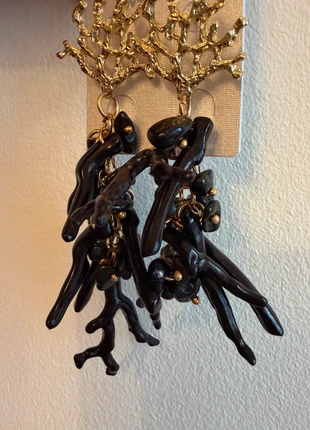 Boucles d’oreilles corail noir, marque: Creatrice, état: Neuf avec étiquette, 11,00 €, 12,25 € Protection acheteurs incluse