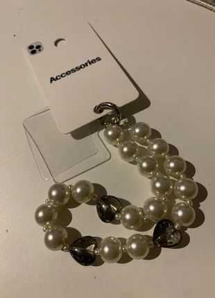 Telefoonkoord parels zilver ongebruikt, marque: Yehwang, état: Très bon état, 7,50 €, 8,58 € Protection acheteurs (Pro) incluse