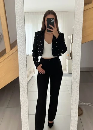 Veste noire perlée, merk: esmera, staat: Heel goed, maat: M / 38 / 10, € 37,00, € 39,55 inclusief Kopersbescherming Pro