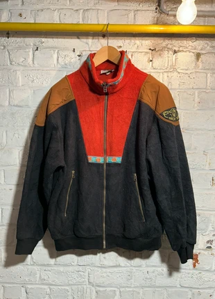Retro Veste Bomber Polaire Polarlite Vintage 80s Noir / Rouge / Marron Ethniques - 42 - Fus Europ, marque: Fus Europ, état: Très bon état, taille: XL, 40,00 €, 42,70 € Protection acheteurs incluse