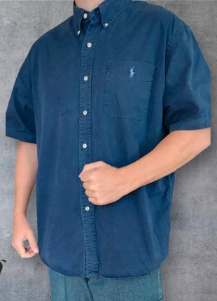 Chemise Ralph Lauren manche courte bleu taille XXL, brand: Ralph Lauren, condition: Good, size: XXL, €26.00, €28.00 includes Buyer Protection