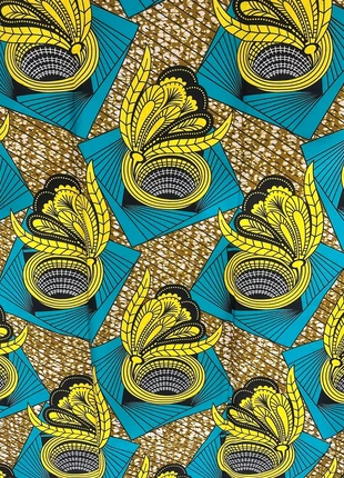 Tissu wax polycoton 1m, merk: Wax, staat: Nieuw zonder prijskaartje, € 3,50, € 4,38 inclusief Kopersbescherming Pro