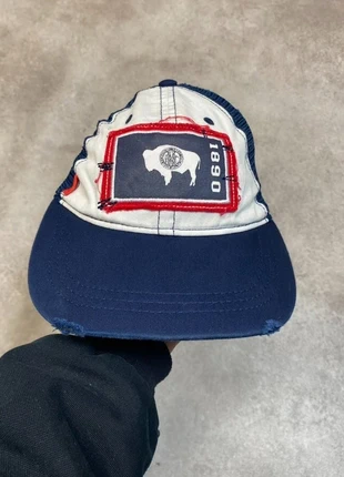 Wyoming Baseball Hat Mens USA Embroidered Mesh Adjustable Strapback Cap Navy, brand: Hat graphix, condition: Very good, size: One size, £13.50, £14.88 includes Buyer Protection Pro