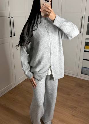 Ensemble gilet à zip et pantalon laine gris comfy neuf, condition: Very good, size: One size, €54.95, €58.40 includes Buyer Protection Pro