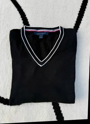 Pull Tommy Hilfiger Col V Taille M noir blanc Femme Women PULL288, marca: Tommy Hilfiger, estado: Muy bueno, tamaño: M / 38 / 10, 11,99 €, 13,29 € Protección al comprador Pro incluida