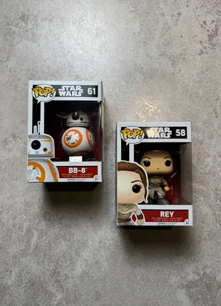 Lot : Figurines Funko Pop Star Wars BB8 (61) | Funko Pop Star Wars Rey (58) | Très bon état, marque: Funko Pop, état: Très bon état, taille: Taille unique, 10,00 €, 11,20 € Protection acheteurs incluse