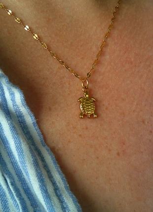Petite tortue mignonne 🐢 collier acier inoxydable réglable doré, brand: acier inoxydable, condition: Very good, €8.00, €9.10 includes Buyer Protection Pro