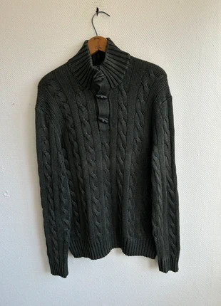 Pull Torsadé Ralph Lauren en Soie Vert Foncé 📏 L, marque: Ralph Lauren, état: Très bon état, taille: L, 49,00 €, 52,15 € Protection acheteurs (Pro) incluse