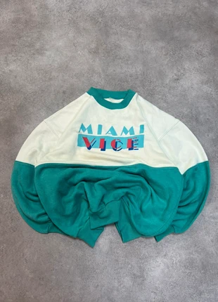 Crewneck Jacket Green Beige Oversided Retro style Asthetic 27, marque: Vintage, état: Très bon état, taille: M, 39,90 €, 42,60 € Protection acheteurs incluse