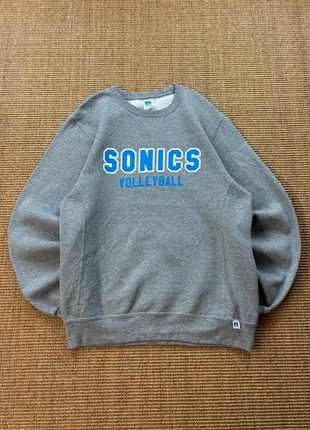 Pull crewneck Russell Athletic gris Sonics Volleyball print sport USA 2000s M mixte #0311, brand: Russell Athletic, condizioni: Ottime, taglia: M, €29.10, €31.26 include la Protezione acquisti Pro