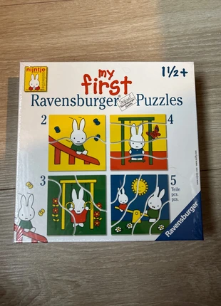Puzzel ravensburger Nijntje 4x, merk: Ravensburger, staat: Nieuw met prijskaartje, maat: 18-24 maanden / 86 cm, € 3,00, € 3,85 inclusief Kopersbescherming