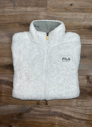 Veste Polaire - FILA - femme (M) - blanche - ultra doux, brand: FILA, condition: Very good, size: M / 38 / 10, €19.00, €20.65 includes Buyer Protection