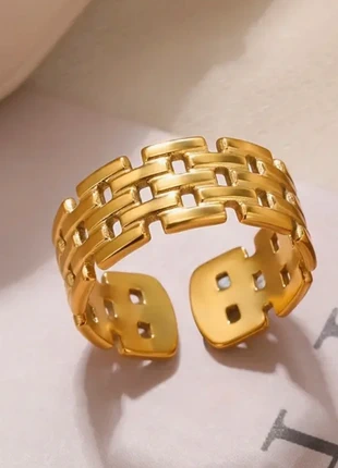 Bague Ajustable Or Acier Inoxydable, brand: acier inoxydable, condition: New without tags, size: Adjustable, €6.95, €8.00 includes Buyer Protection