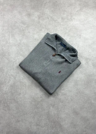 Pull 1/4 Zip Ralph Lauren - Gris - Coton - XL #103, marke: Ralph Lauren, zustand: Sehr gut, größe: XL, 32,00 €, 34,30 € inklusive Vinted-Käuferschutz