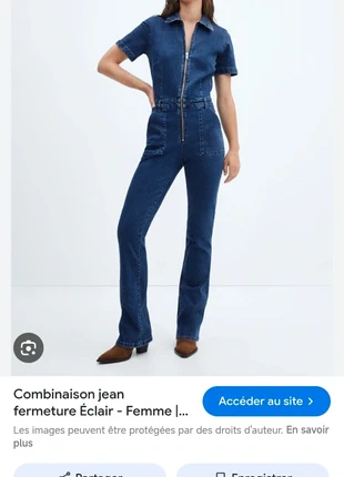 Combinaison en denim, merk: Mango, staat: Heel goed, maat: M / 38 / 10, € 15,00, € 16,45 inclusief Kopersbescherming