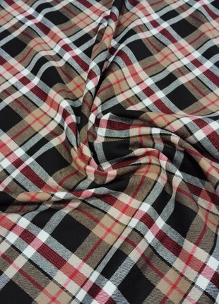 Tela cuadro escocés Negro y Marrón, marca: Coton, estado: Nuevo con etiquetas, 15,00 €, 15,75 € Protección al comprador incluida