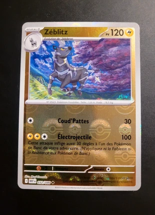 🇫🇷 Zeblitz reverse pokeball 032/086 🇫🇷, brand: Pokémon, condition: New with tags, €1.00, €1.75 includes Buyer Protection Pro