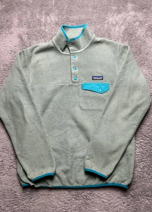 Gilet / Veste polaire 1/4 col bouton Patagonia gris vert M logo brodé - Vintage #4398, brand: The North Face, condition: Very good, size: M / 38 / 10, €44.00, €46.90 includes Buyer Protection Pro