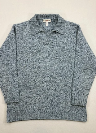 polo Vilona Moda chiné bleu clair et marine – Taille L, brand: Vintage Dressing, condizioni: Ottime, taglia: L, €24.90, €26.85 include la Protezione acquisti Pro