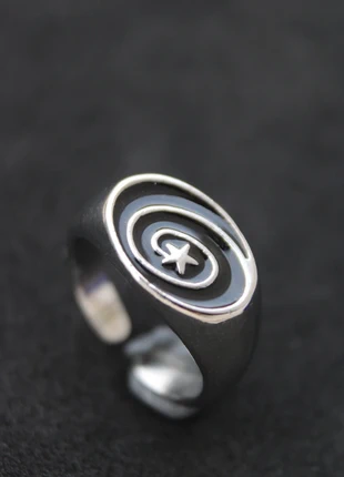 Bague réglable y2k médiévale tourbillon, état: Très bon état, taille: Ajustable, 15,00 €, 16,45 € Protection acheteurs incluse