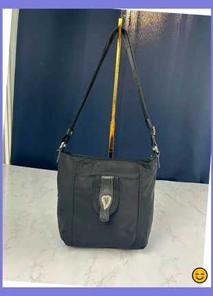 Sac à bandoulière réglable Lancaster en toile noir, brand: Lancaster, condition: Very good, €30.00, €32.20 includes Buyer Protection Pro