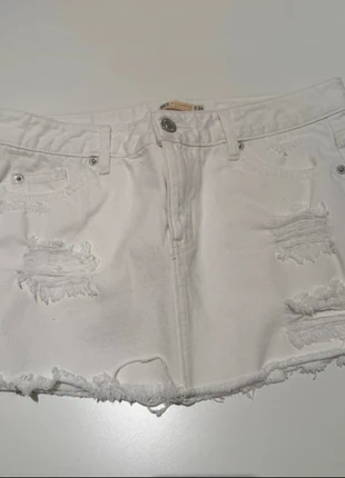 Jupe en jeans blanc pull&bear taille 34 femme neuf, merk: Pull & Bear, staat: Nieuw zonder prijskaartje, maat: XS / 34 / 6, € 15,00, € 16,45 inclusief Kopersbescherming