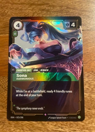 Sona Harmonious - Riftbound, brand: League of Legends, condition: New, €5.00, €5.95 includes Buyer Protection