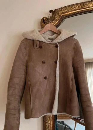 Blouson ba&sh taille M en peau de mouton & laine – veste cuir daim style shearling 🤎, marque: Ba&sh, état: Très bon état, taille: M / 38 / 10, 275,00 €, 289,45 € Protection acheteurs incluse