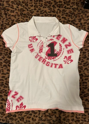 y2k polo, merk: y2k, staat: Nieuw zonder prijskaartje, maat: L / 40 / 12, € 8,00, € 9,10 inclusief Kopersbescherming