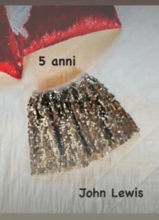 Gonna corta paillettes argento 👧🏻 bambina 5 anni John Lewis, merk: John Lewis, staat: Nieuw zonder prijskaartje, maat: 5 jaar / 110 cm, € 17,00, € 18,55 inclusief Kopersbescherming