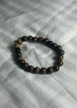 Bracelet de perles marrons bois, marque: Vintage Dressing, état: Neuf sans étiquette, 5,10 €, 6,06 € Protection acheteurs incluse