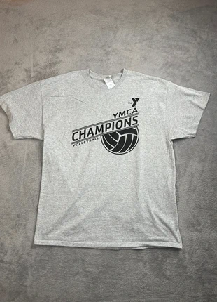t-shirt vintage gildan sport volley-ball américain université 100% coton ymca champions - gris - XL, marque: Gildan, état: Très bon état, taille: XL, 4,90 €, 5,85 € Protection acheteurs (Pro) incluse