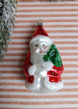 Vintage! Prachtige kerstbal kerstman vintage kerst glas, merk: Vintage, staat: Heel goed, € 9,50, € 10,68 inclusief Kopersbescherming Pro