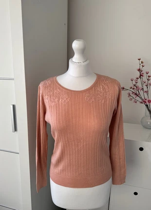 Peach Ribbed Knit Jumper – Fits XS to M, brand: Clear impression, condition: Very good, size: S / UK 8-10, £3.00, £3.85 includes Buyer Protection