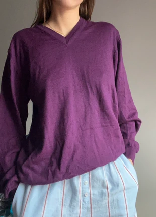 Pull col V violet en laine, marke: Vintage Dressing, zustand: Sehr gut, größe: M / 38 / 10, 8,00 €, 9,10 € inklusive Vinted-Käuferschutz
