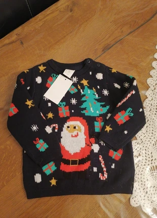 Pull Noël mixte, marque: H&M, état: Neuf avec étiquette, taille: 9-12 mois / 74 cm, 10,00 €, 11,20 € Protection acheteurs incluse
