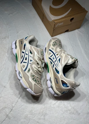 ASICS Gel-NYC 🤍💚 Beige / Floral Blue & Green Edition 🤍💚, brand: Asics, condition: New with tags, size: 43, €100.00, €105.70 includes Buyer Protection