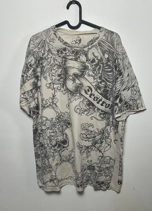 Vintage Destroy All-Over Skull Tee Y2K Grunge, brand: y2k, condizioni: Buone, taglia: XL, €27.95, €30.05 include la Protezione acquisti Pro