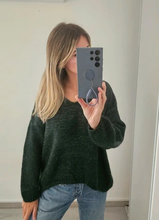 Pull femme en mohair, vert bouteille, taille unique, neuf, état: Neuf sans étiquette, taille: Taille unique, 8,00 €, 9,10 € Protection acheteurs incluse