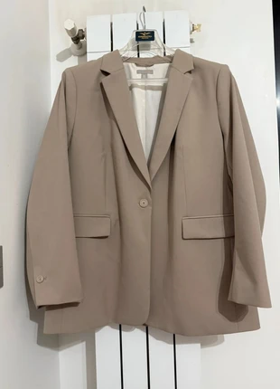 Giacca blazer monopetto H&M donna XL modern Classic greige, brand: H&M, condizioni: Ottime, taglia: XL / IT 46 / EU 42, €24.90, €26.85 include la Protezione acquisti