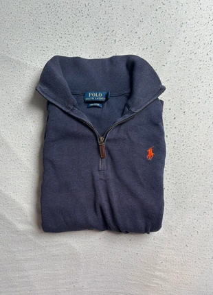 1/2 zip col camionneur bleu marine Polo Ralph Lauren logo broder rouge taille S, marque: Polo Ralph Lauren, état: Très bon état, taille: S, 55,00 €, 58,45 € Protection acheteurs incluse