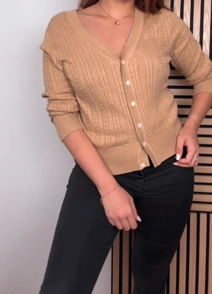 Gilet cardigan Tommy Hilfiger torsadé camel | Taille L | 100 % coton, brand: Tommy Hilfiger, condizioni: Ottime, taglia: L / IT 44 / EU 40, €20.00, €21.70 include la Protezione acquisti Pro